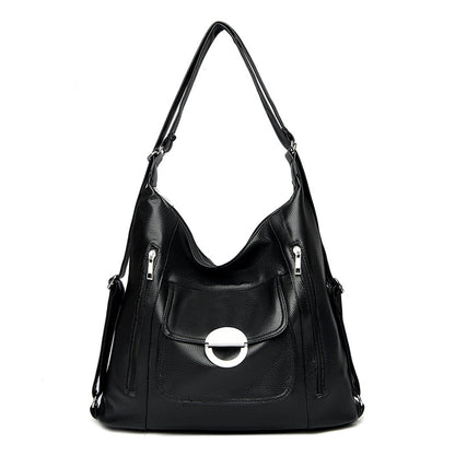 Sacoche en Cuir Élégant avec Détails Métalliques