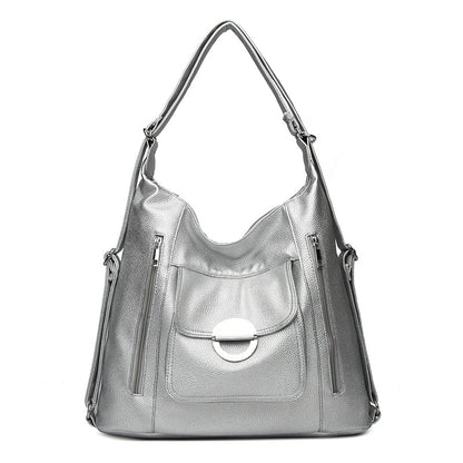 Sacoche en Cuir Élégant avec Détails Métalliques